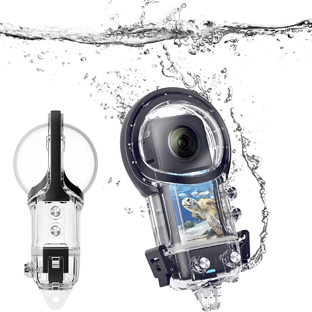 Camera Underwater Dive Protective Shell Hydrophobic Coating Clear Dive Case 164ft IPX8 Waterproof for ONE X3 Camera