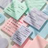 1pcs Transparent Sticky Notes Portable Size Mild Color Star Shiny Self-adhesive 50 Sheets Memo Pad Note