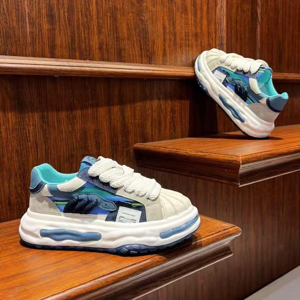 Летние новые модные мужские кроссовки Dad Sneakers средней высоты с сетчатой подошвой Dad, кроссовки с увеличенной высотой - универсальная и удобная повседневная спортивная обувь
