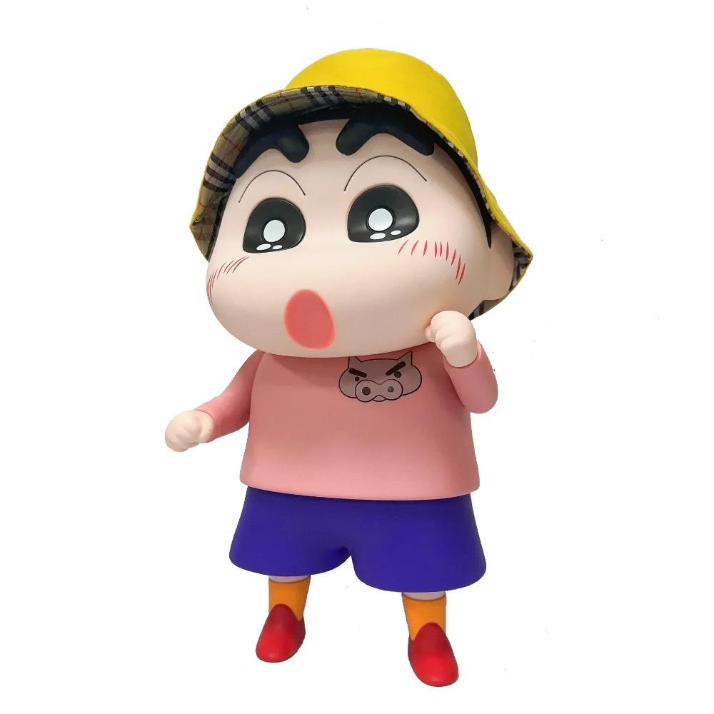 Crayon Shin-Chan Figure Anime Figures Model Personalized Creative Figures 1:1 Large Vinyl Superman Shinchan Figure Ornaments Toy
