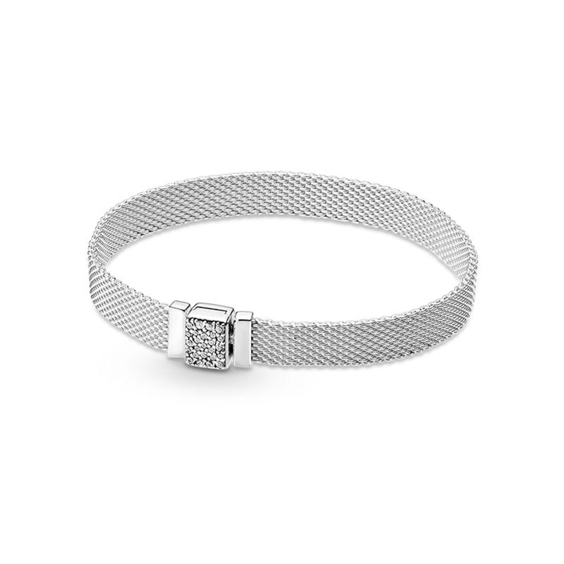 Новый браслет из стерлингового серебра S925, цветной браслет «сделай сам», браслет для оригинальных женских браслетов из бисера, роскошные ювелирные изделия, подарки