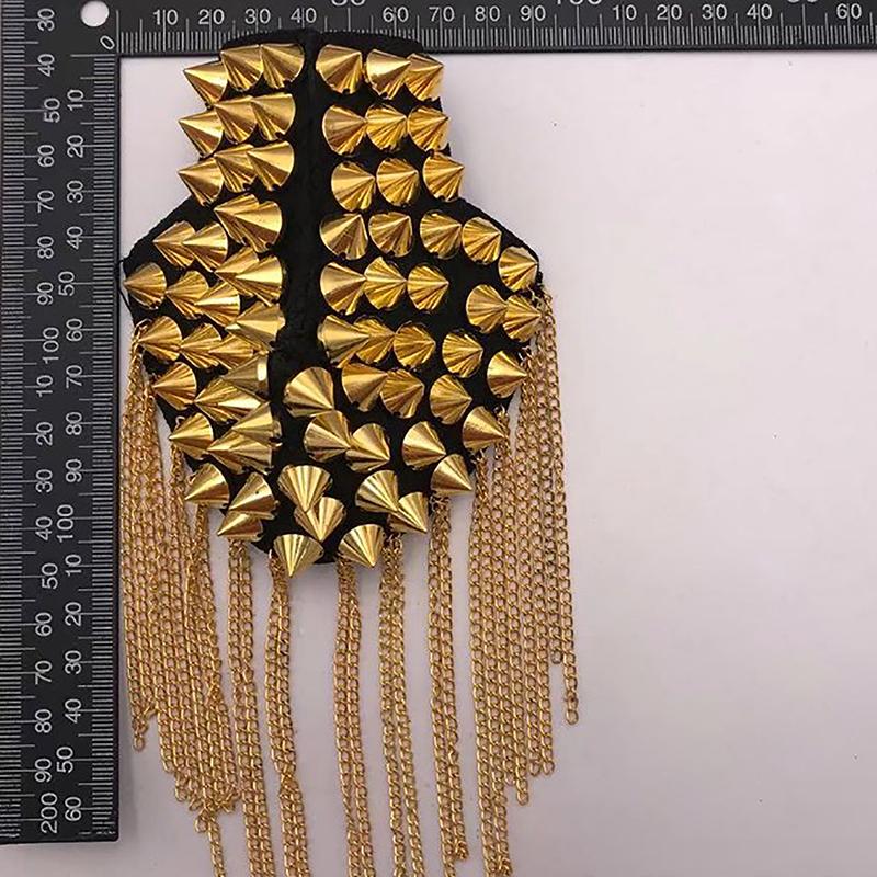 1 шт. модные погоны на плечи винтажные шипы заклепки кисточки погоны значки броши для женщин мужчин одежда аксессуары