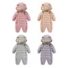 Winter Baby Crawling Clothes Plus Velvet Thick Crawling Clothes Baby Jumpsuit Going Out Clothes