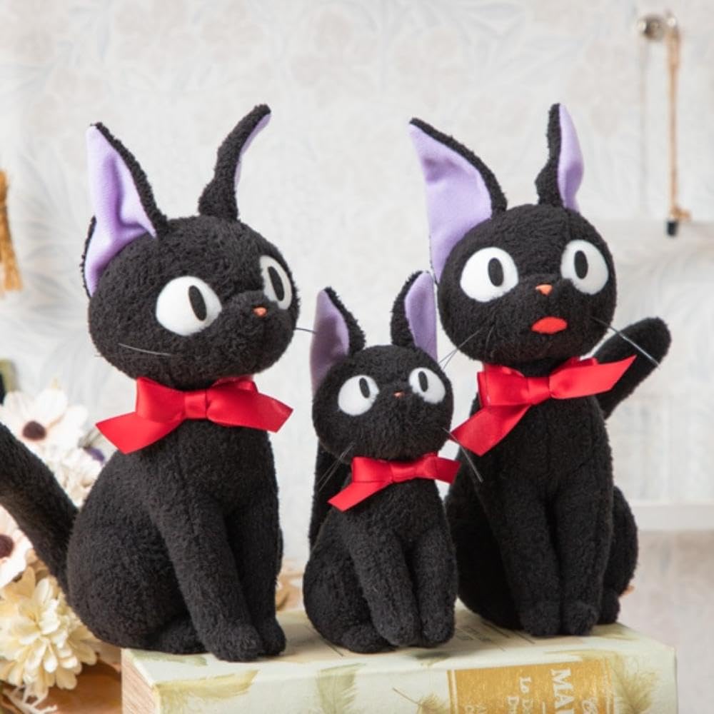 Sun Arrow Studio Ghibli Heartwarming Jiji Plush Toy M Open K9351