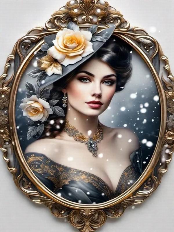 Diamond Painting New Collection 2024 Elegant and Noble Woman Diy Full Square Round Drill Rhinestone Embroidery Girl Mosaic Cross Stitch Kits