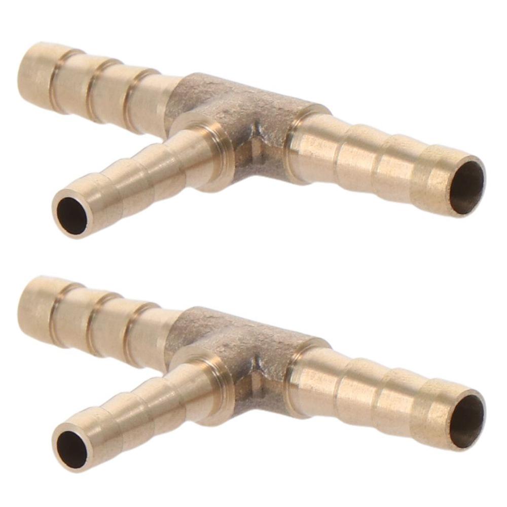 Brass Tee T Shape Barb Fitting Reducer Tee Barb Fitting Pipe Connector Fitting Air Gas Water Fuel