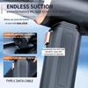 Мощный всасывающий бесщеточный пылесос Ручной автомобильный пылесос 4-в-1 Портативный пылесос Подходит для автомобилей Дома Офиса