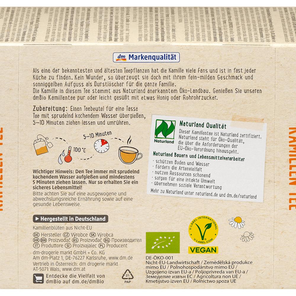 Germany DMBio Chamomile Herbal Tea (50 X 1.5g) 75g