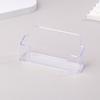 1Pc Clear Desk Shelf Box Storage Display Stand Acrylic Plastic Transparent Desktop Bussiness Card Holder Place Card Holder