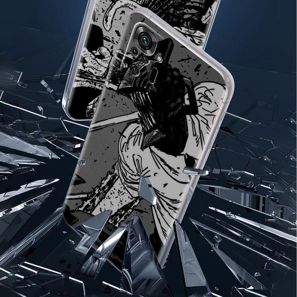 Chainsaw Man Cool Case For Xiaomi Redmi Note 11 Pro 10 9 9S 8 8T 7 9A 9C 9T 10 10C K40 Clear TPU Soft Phone Cover