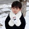 Плюшевый зимний шарф в корейском стиле, милый и теплый шарф-воротник для девочек и студенток