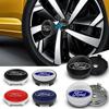 4pcs 60mm Car Styling Wheel Hub Center Caps Rim Cover Badge Emblem For Ford ST Focus Fiesta Ranger Mondeo Kuga Mustang Transit