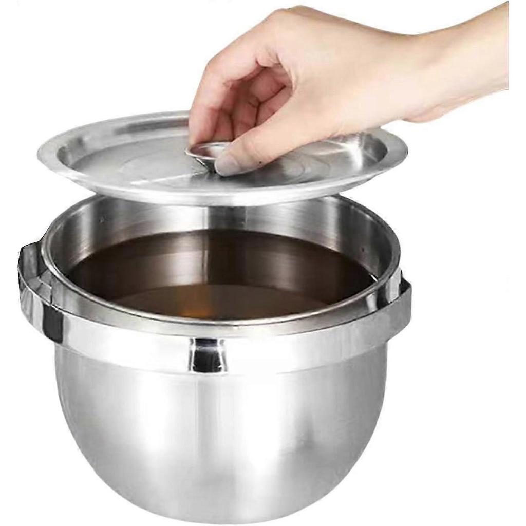 Large Stainless Steel Camping Pot with Lid, Camping Cookware for Hiking, Backpacking and Outdoor Cooking
