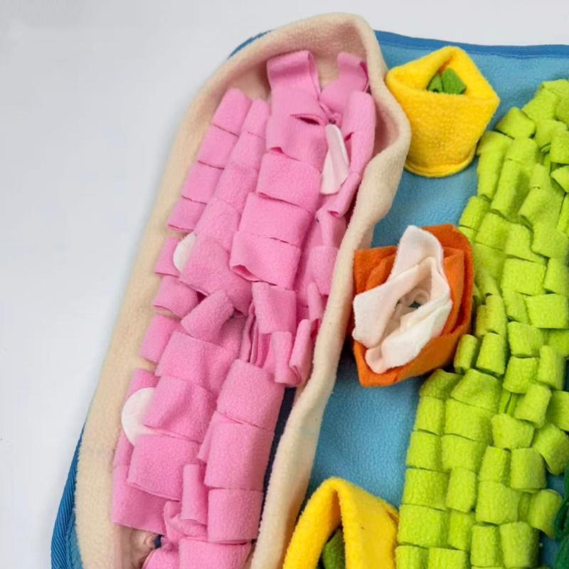 Новый коврик-пазл для собак для вынюхивания, интерактивный коврик для кормления для тренировок, снятия скуки, для использования в помещении, моющийся дизайн