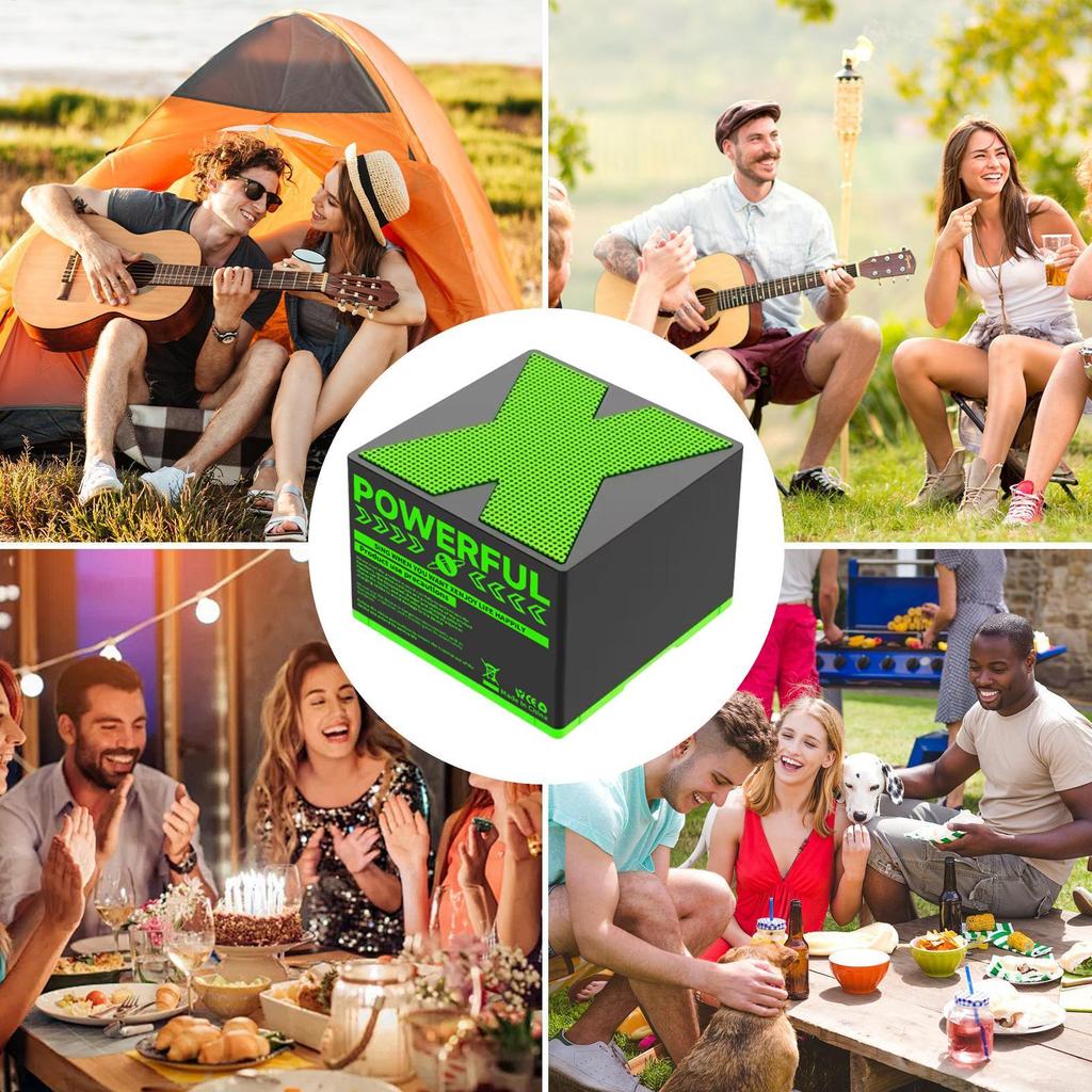 Mini Portable WirelessBluetooth Speaker with Subwoofer High-Quality Powerful Sound Outdoor Waterproof Sound Box Support