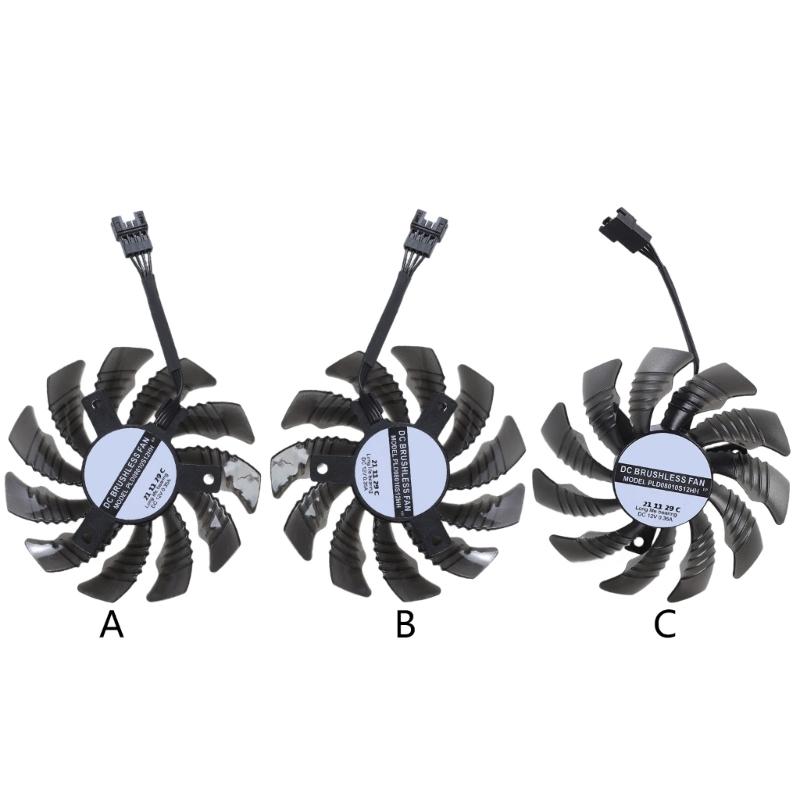 78MM PLD08010S12HH GPU Cooling Fan Replacement for RTX3050 3060 GAMING Graphics Cards Video Card Radiator