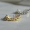 Мультяшное кольцо принцессы, как в «Принцессе и нищенке», регулируемое кольцо-корона золотого и серебряного цвета для девочки в подарок