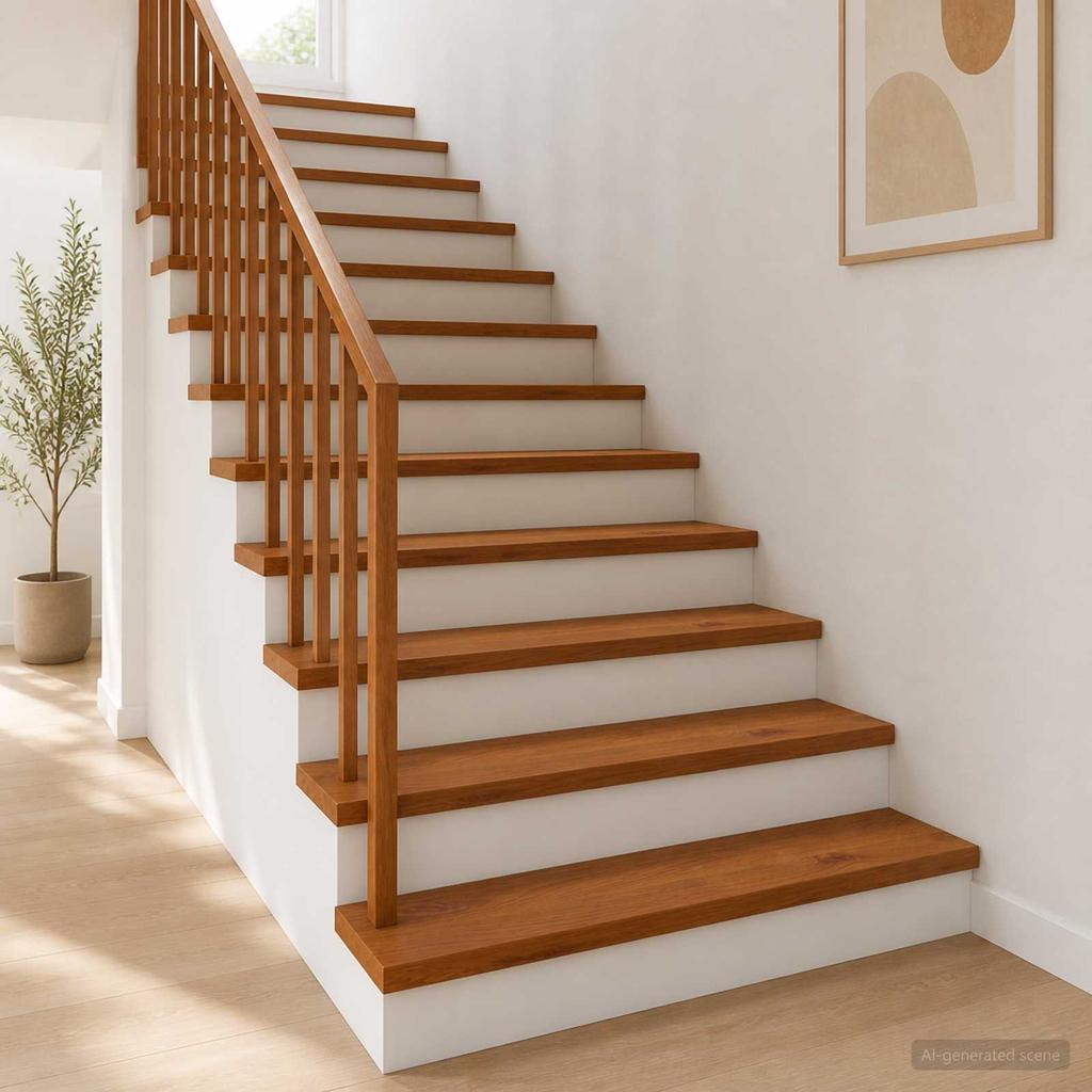 Stair Treads 4 Pcs. 80 x 25 x 2 cm Brown Solid Oak Wood