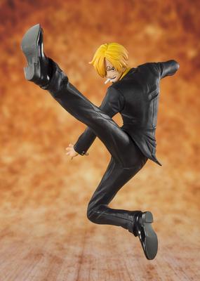 TAMASHII NATIONS Figuarts ZERO ONE PIECE Черноногий Санджи, примерно 130 мм, АБС и ПВХ, окрашенная, готовая фигурка