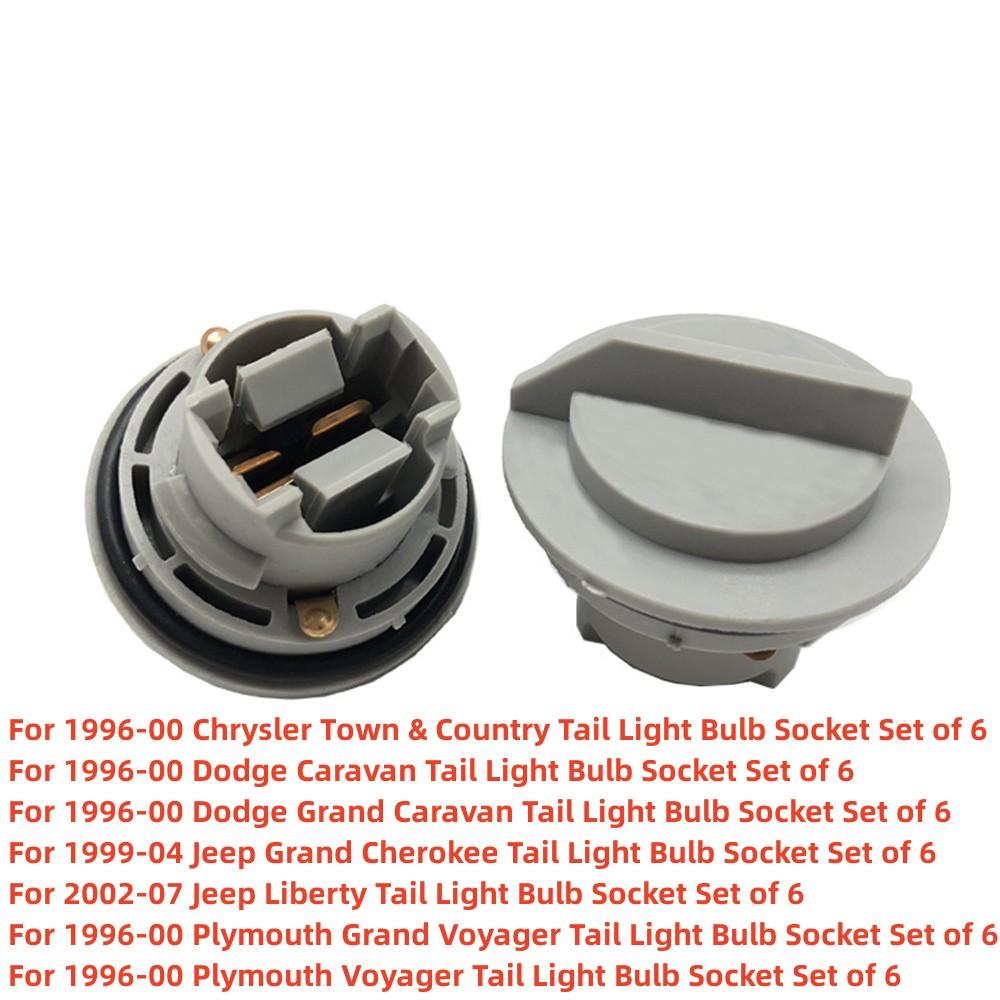 Комплект из 6 шт. задних тормозных фонарей, задних фонарей, патронов для ламп 3157 для Chrysler Dodge Jeep