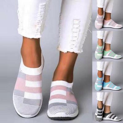 Женские летние кроссовки на плоской подошве