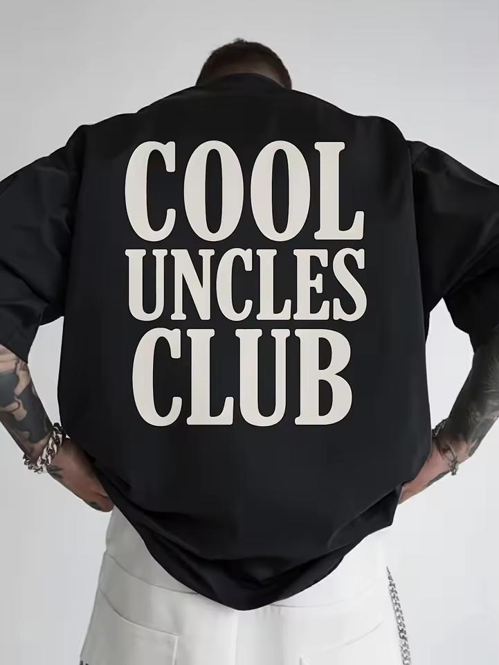 Funny COOL UNCLES CLUB Men's Harajuku T shirt Cotton Tee Women Oversize Loose Streetwear Summer Novelty Humor Gifts Short Sleeve