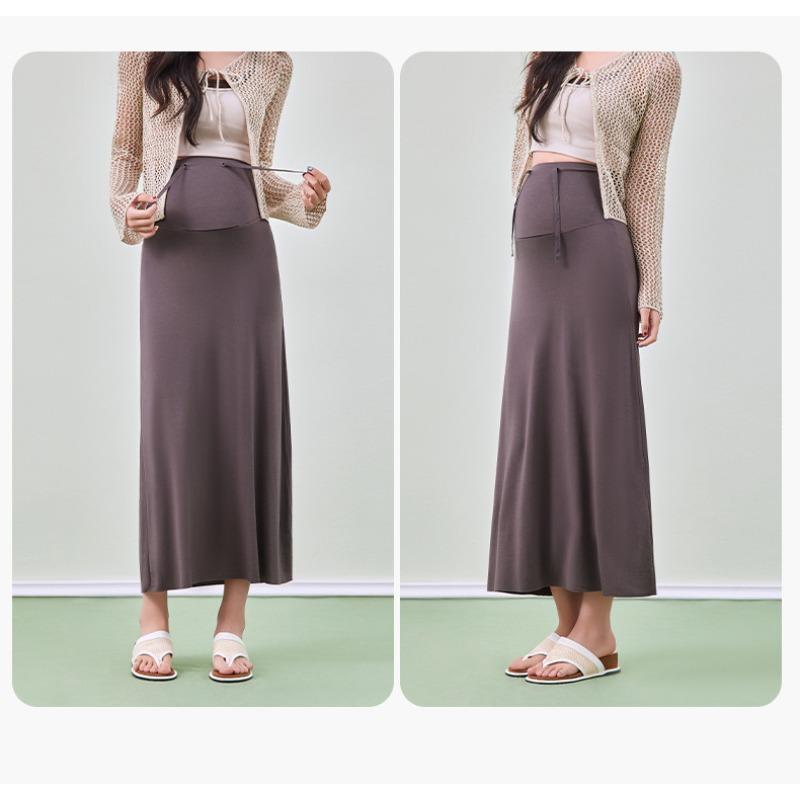 New Maternity Dress for Autumn and Winter, High Waist and Plus Size, Slimming Women's Half Length Skirt