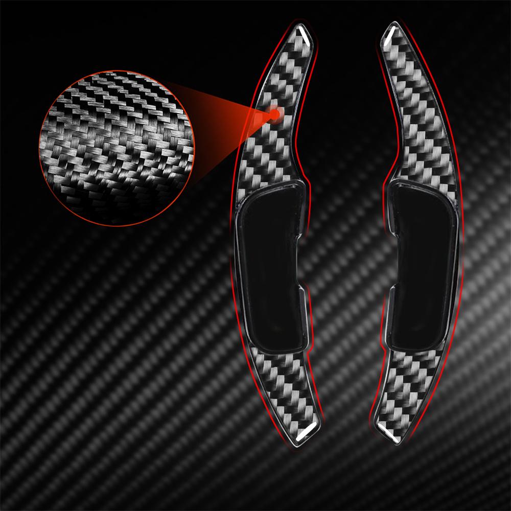 Pair Carbon Fiber Steering Wheel Shift Paddle Shifter For Mazda ATENZA MX-5 CX-4