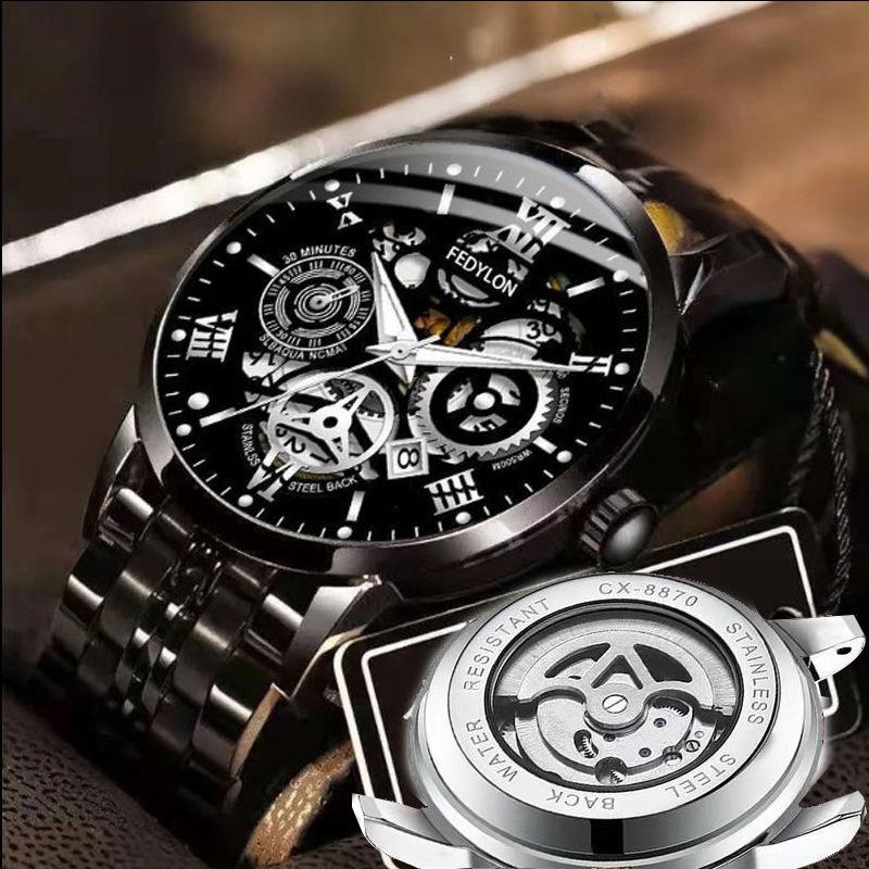 Мужские немеханические часы полностью автоматические водонепроницаемые новые мужские часы с большим циферблатом