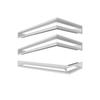 Fireplace Grille KRATKI LUFT White 9x80x40 Left Ventilation Set 3 Pcs