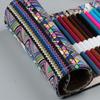 Pencil Wrap Roll Up 72 Slots  Ethnic Style Soft Thick Canvas Pen Curtain for Artist Author Chi