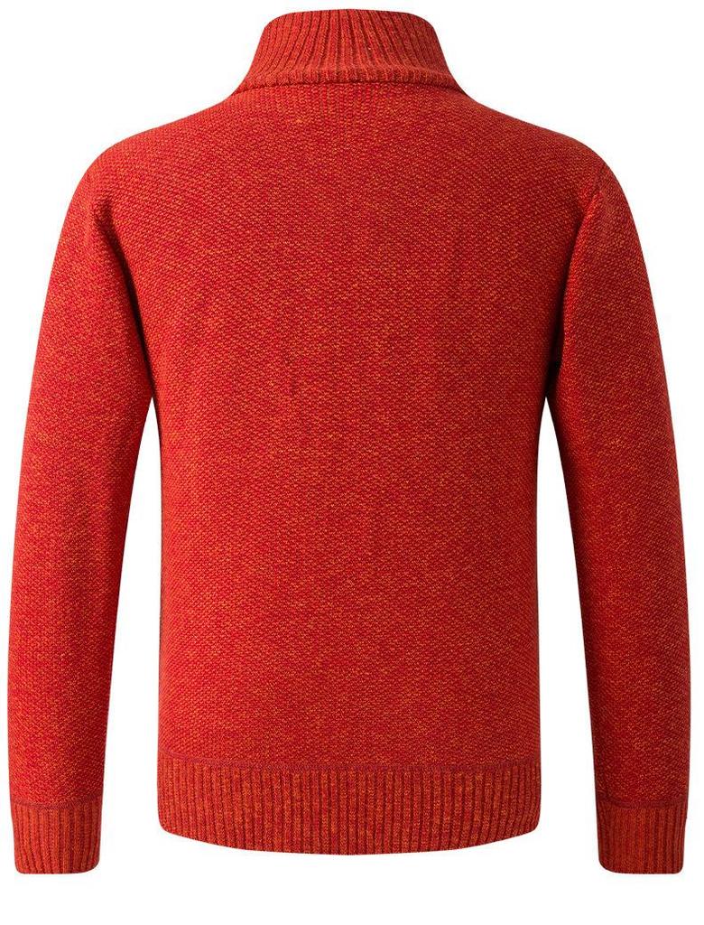 Мужской европейский кардиган с длинными рукавами из толстой вязки - повседневный спортивный стиль для улицы