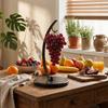 Stable Stand Banana Hanger Rack With Wood Base Fruit Storage Holder Creative Fruit Hanger  Kitchen