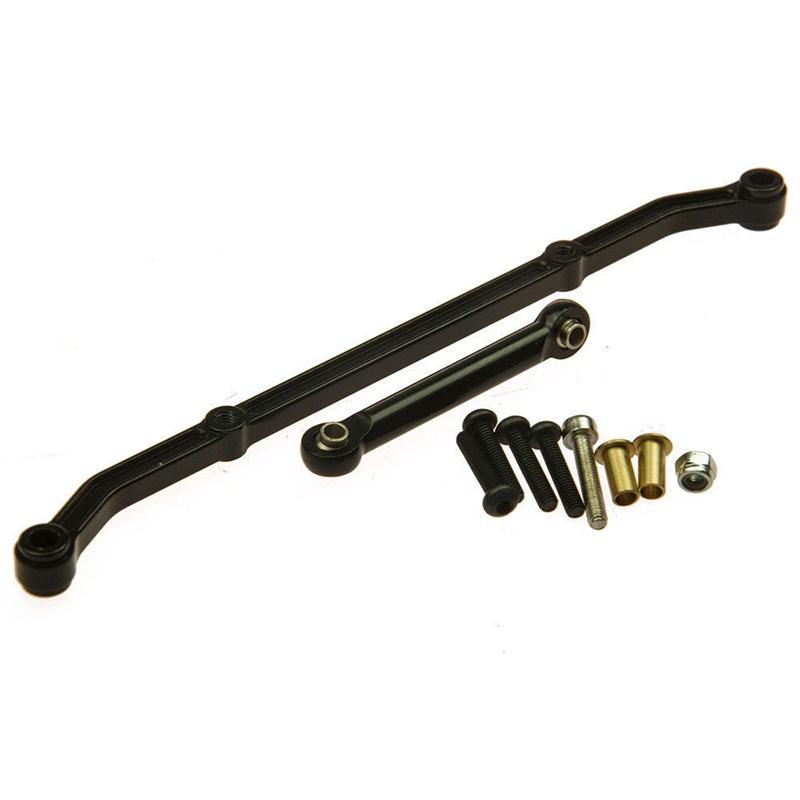 Durable Aluminum Steering Linkage Link Arm Set For 1/10 Rc Rock Crawler Cars Ax10 Scx10