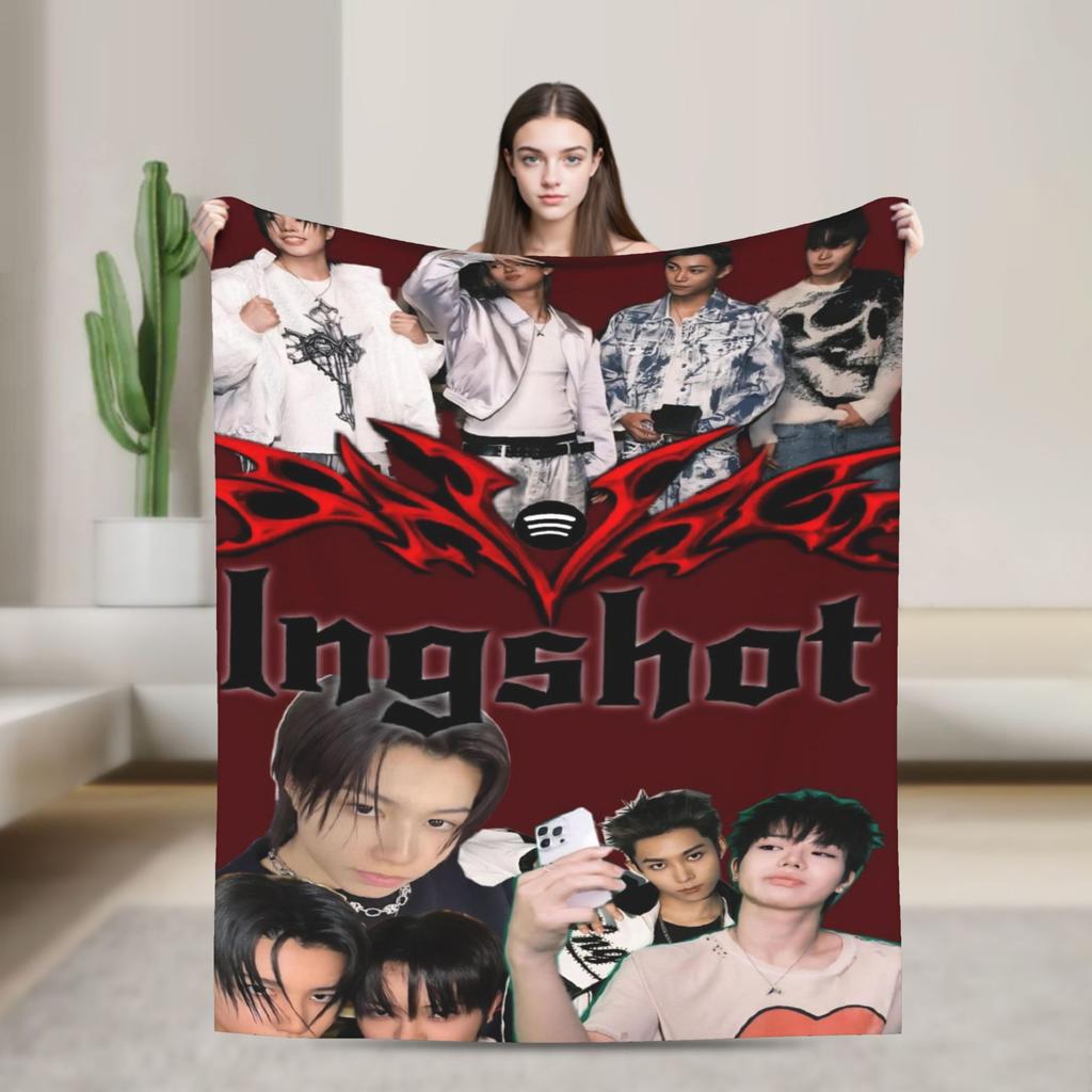 Kpop Group Lngshot  Printed Blanket For Men Women Ultra Soft  Throw Blankets for Bed 50x60 Inches Multi-size