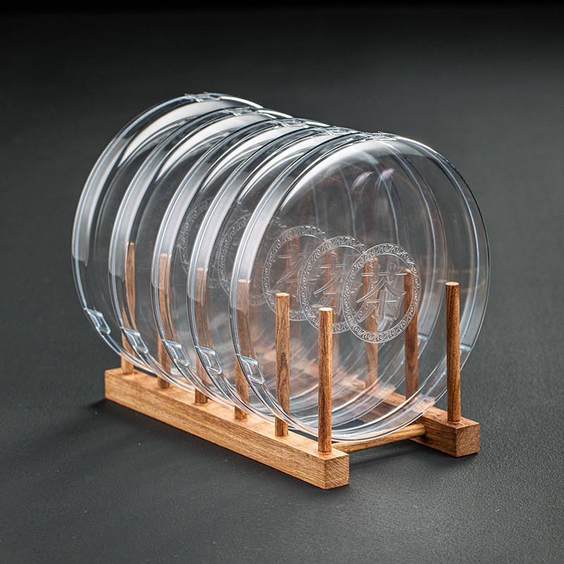 Wooden Puer Tea Cake Display Stand Handmade Retro Style 3/5/7 Discs Natural Rosewood Wenge