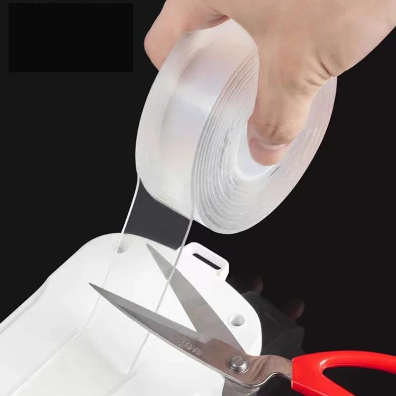 Двусторонняя клейкая лента, прочная, прозрачная, нано, двухсторонняя клейкая лента, водонепроницаемая, многоразовые настенные наклейки, супер прочная