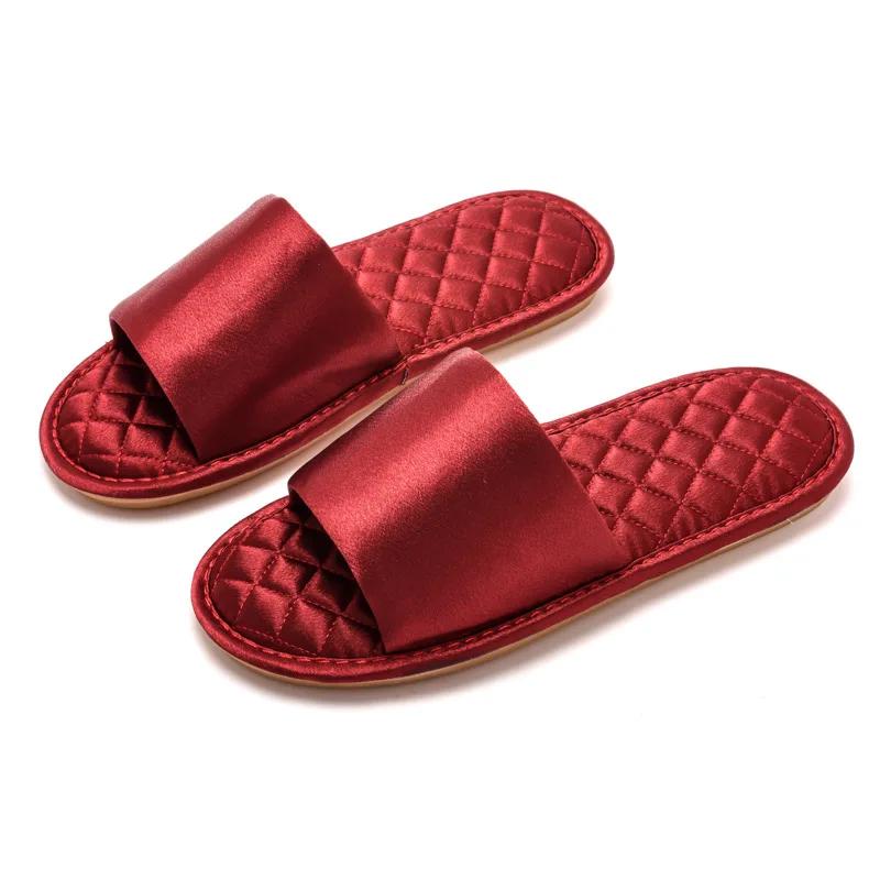 Тапочки женские домашние милые тапочки с бантом свадебные женские тапочки для пар мужские домашние сандалии на плоской подошве женские сексуальные туфли Pantuflas