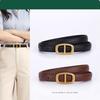 Japanese Belt Women'S Genuine Leather Cowhide Belt Women'S Genuine Leather High-End Casual Decoration Retro Jeans