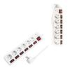 LogiLink 6-socket power strip, 1.5m, 7 switches, surge protector