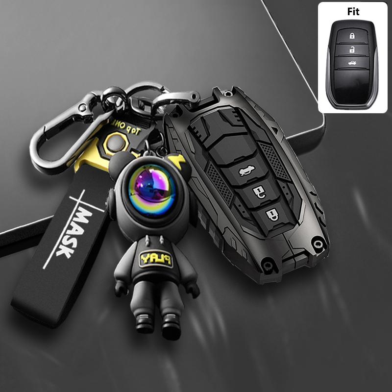 Новый стиль брони для Toyota Chr Hilux Fortuner Land Cruiser 200 Camry Corolla Crown Rav4 Highland Чехол-брелок для автомобильного ключа