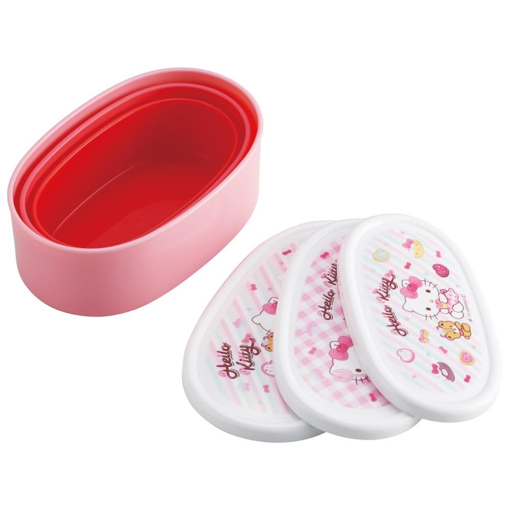 Skater Bento Box Lunch Seal Container Storage Set of 3 Made in Japan Sanrio Hello Kitty Fancy Snacks Weets Girls SRS3S-A