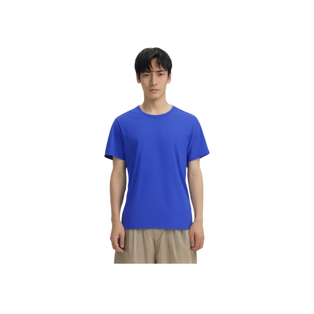 Nike Дышащая повседневная футболка с коротким рукавом и круглым вырезом Dri-Fit Мужские топы 743034-474