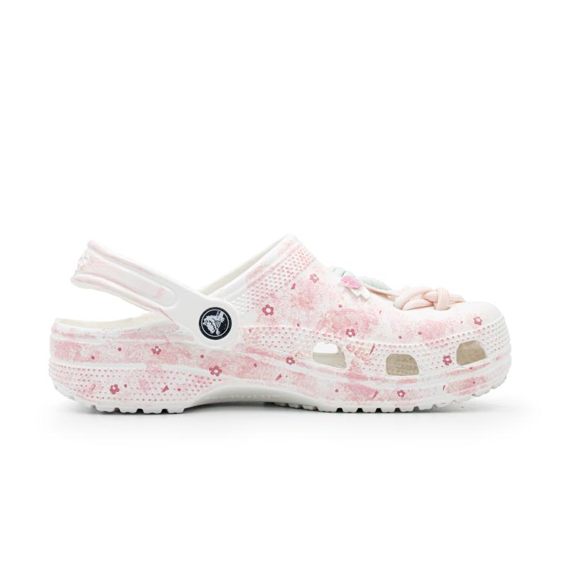 Crocs Классические клоги Hanami Love Letter EVA Сладкие Универсальные Туфли с отверстиями Унисекс Белые