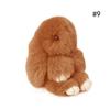 Rabbit Fur Cute Bunny Pom Ball Doll Toy Keychain Cute Handbag Pendant Decor Jewelry Keychains Pendant Key Chains Accessories