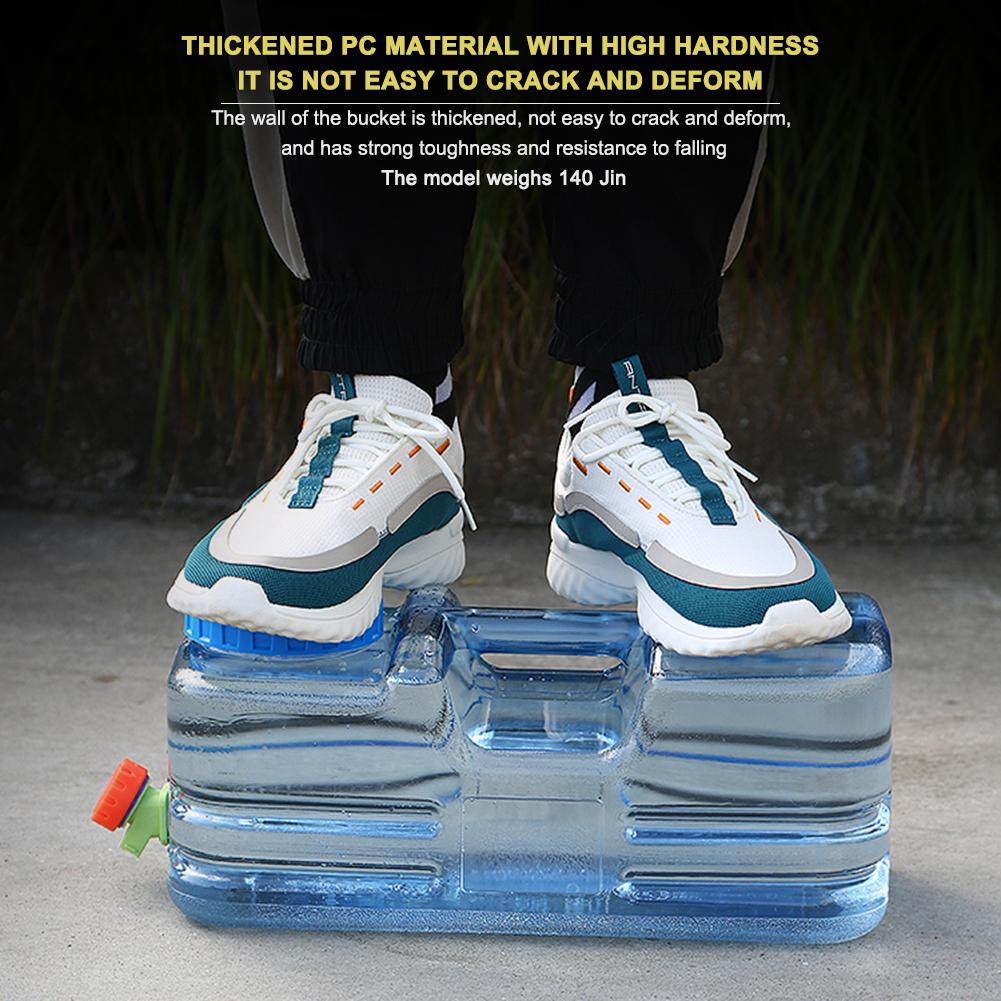 Емкость 10 л для пеших прогулок, пикника, кемпинга, резервуар для воды, уличное ведро для воды, портативный куб, резервуар для воды, контейнер с краном