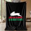 South Sydney Rabbitohs Flannel Fleece Blanket Cozy Warm Throw Blanket For Couch Bed Travel All Season Use