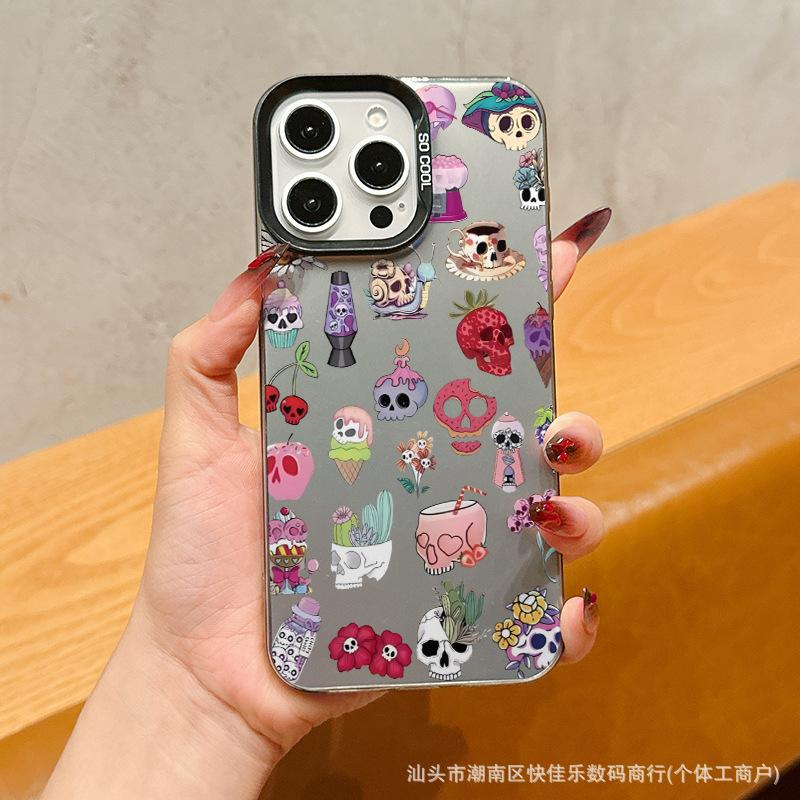 Креативный мультяшный чехол для iPhone 16PROMAX, простой чехол для iPhone 14PLUS, 13PRO, противоударный чехол для мобильного телефона 11/12, X/XS