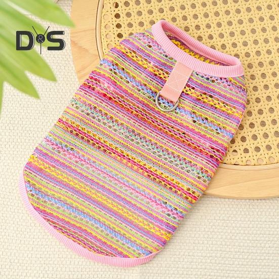 Футболки для собак, летняя безрукавка для домашних животных, дышащая, полая, охлаждающая одежда, одежда для домашних животных для маленьких собак и кошек