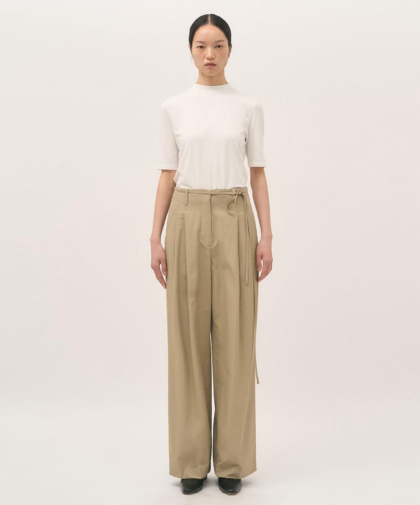 Leopeusaideuhwaiteulabel Брюки Grace Tuck Песочный
